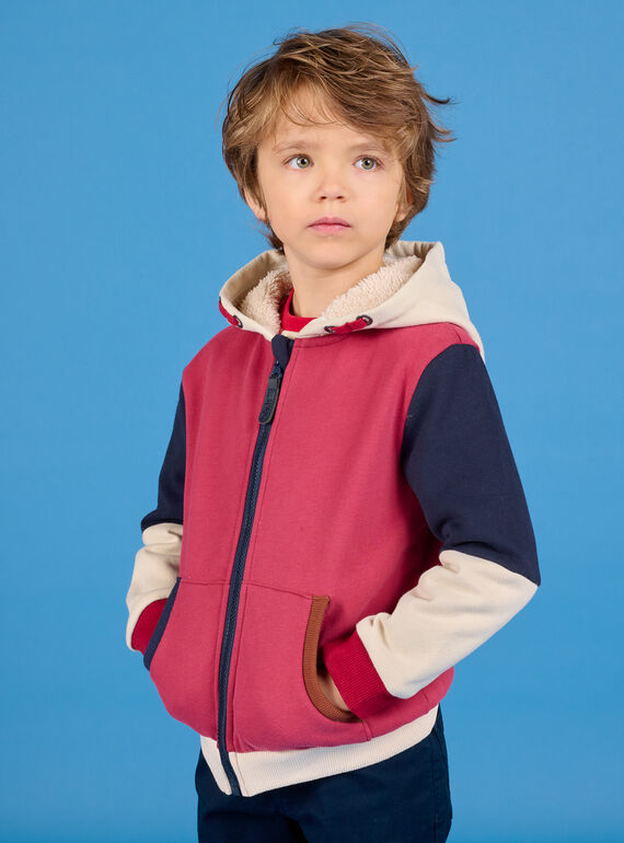 Cardigan felpato con cappuccio POGOGIL / 22W902O1GIL501