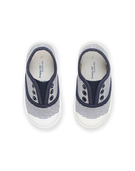Slip-on in tela con stampa a righe RUTOILSTRIP / 23KK3871D16C201
