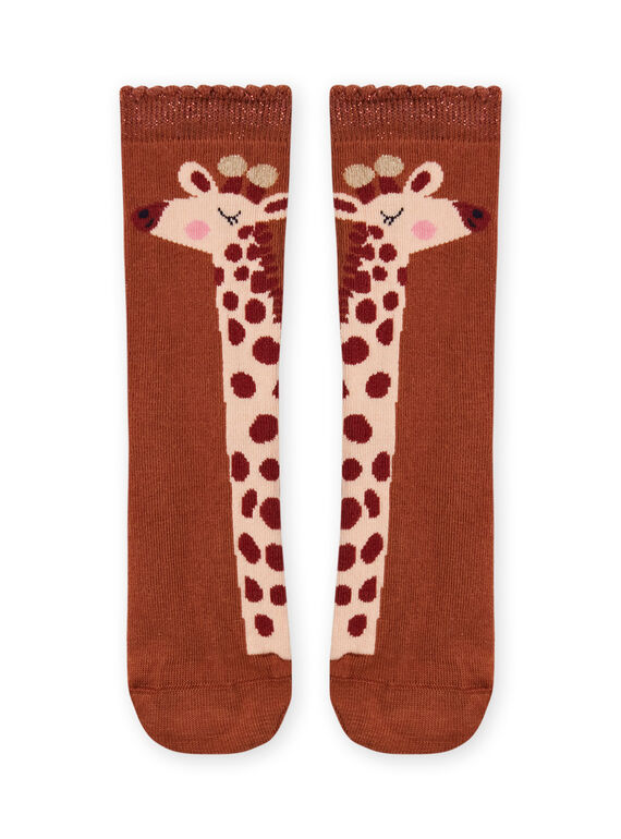Calze con motivi giraffe bambina MYACOMCHO / 21WI01L1SOQ420