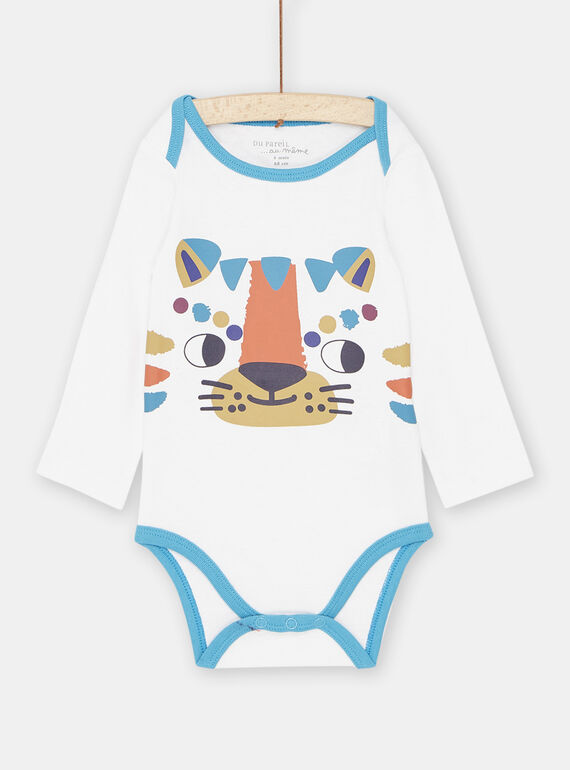Body bianco con motivo tigre bambino SEGABODTIG / 23WH1463BDL000