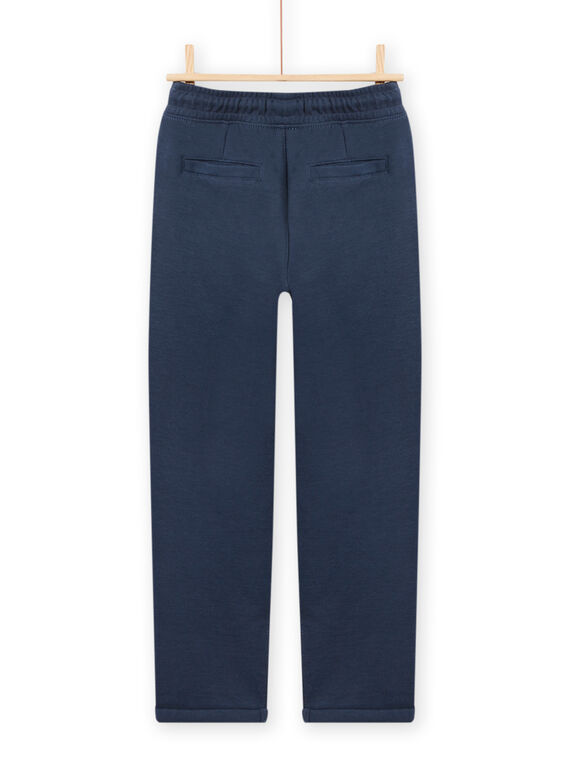 Pantaloni milano con elastico blu bambino NOMOPAN / 22S902N1PAN622
