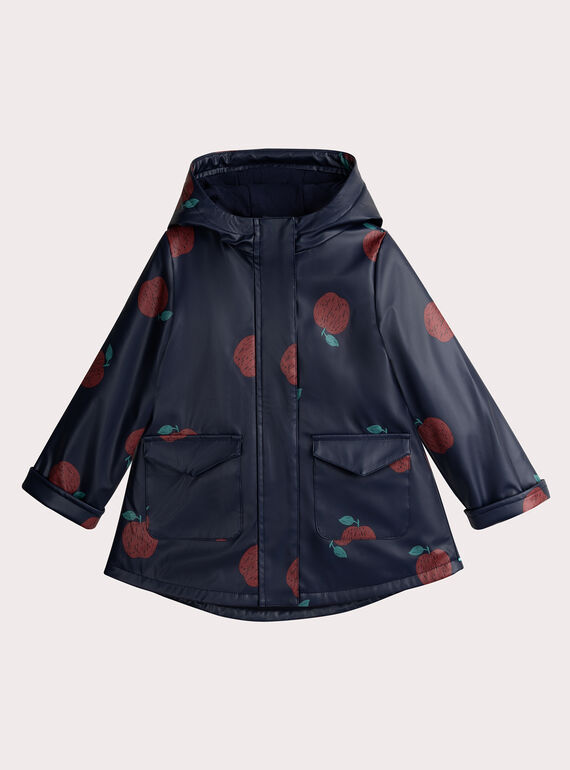  Impermeabile marino stampato mela rossa per ragazza  VACIRIMPER / 24W901E1IMP070