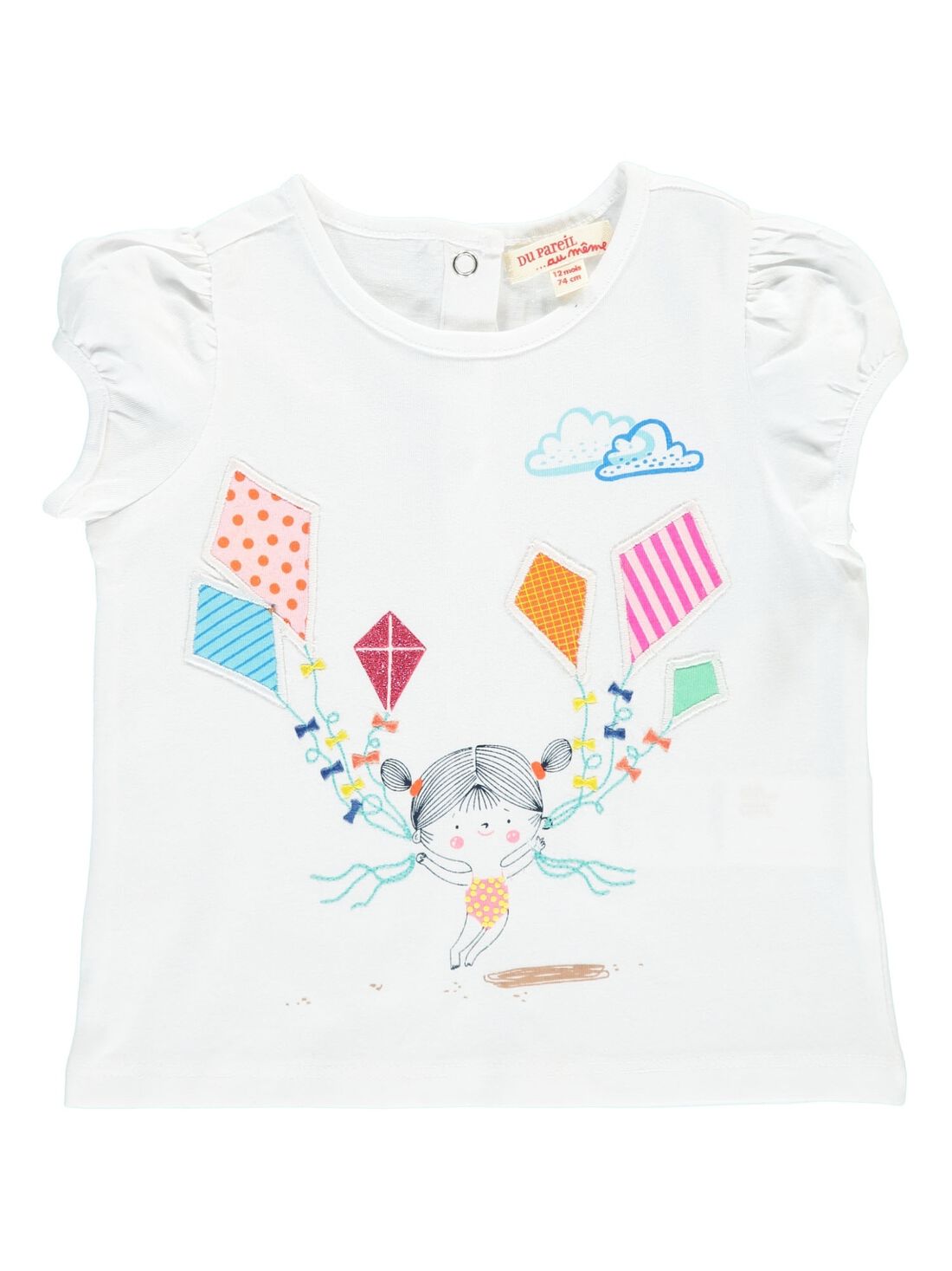 Baby girls short sleeved T shirt acquisto online DPAM