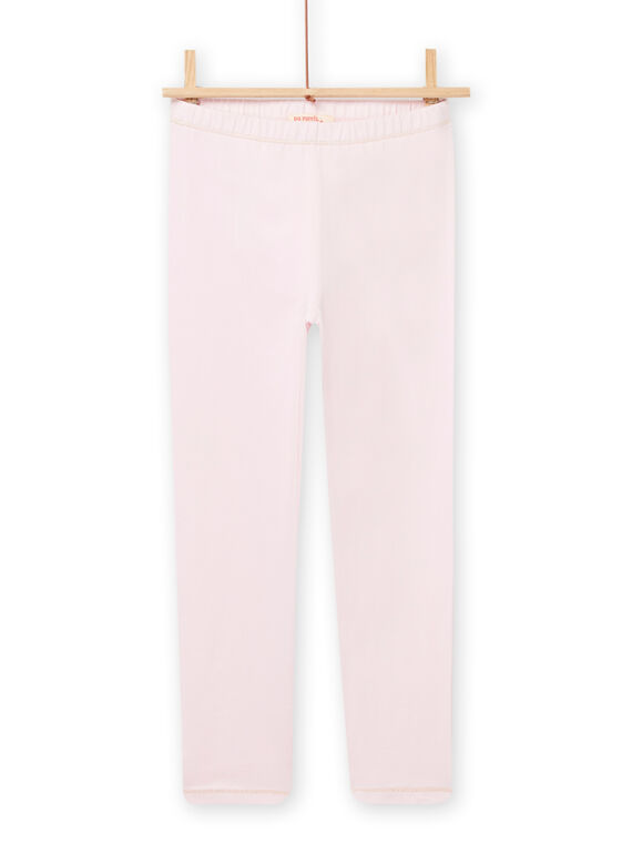 Leggings rosa chiaro dettagli lurex bambina NYAJOSLEG2 / 22SI0161CAL321