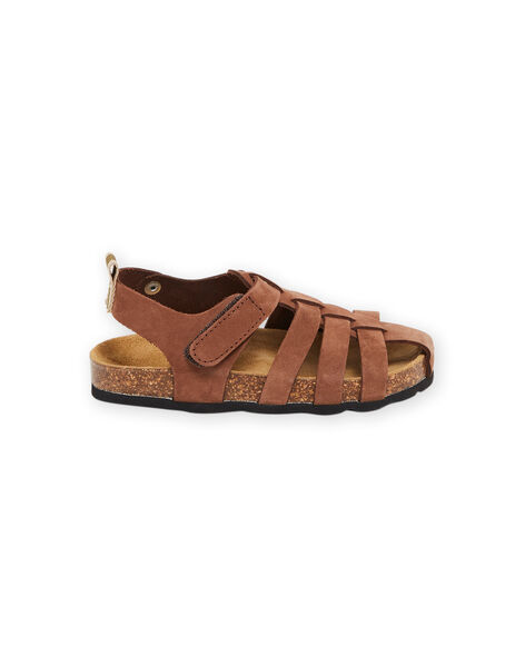 Sandali marroni in pelle RONUBROWN / 23KK3661SLB802