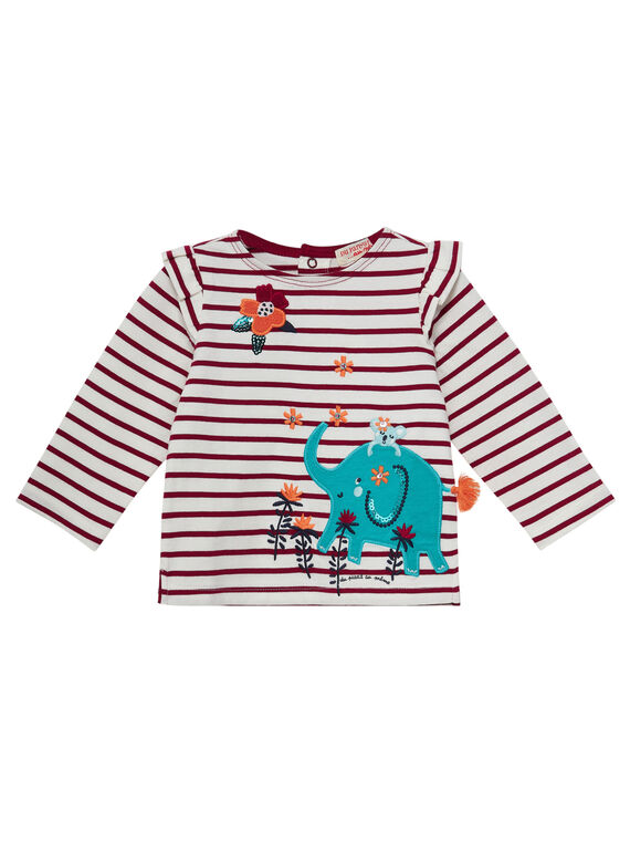T-shirt a righe neonata JICLOTEE / 20SG0911TML001
