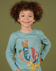 T-shirt maniche lunghe con motivi animali della foresta PORHUTEE1 / 22W902Q3TMLC216