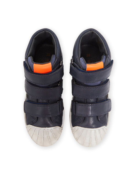 Sneakers alte in pelle navy POBASMAR / 22XK3672D3P070