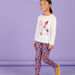 Pantaloni con stampa a fiori