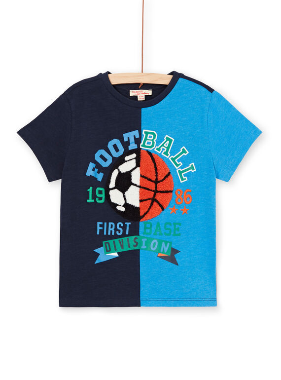 T-shirt navy e blu bambino LOHATI1 / 21S902X2TMC705
