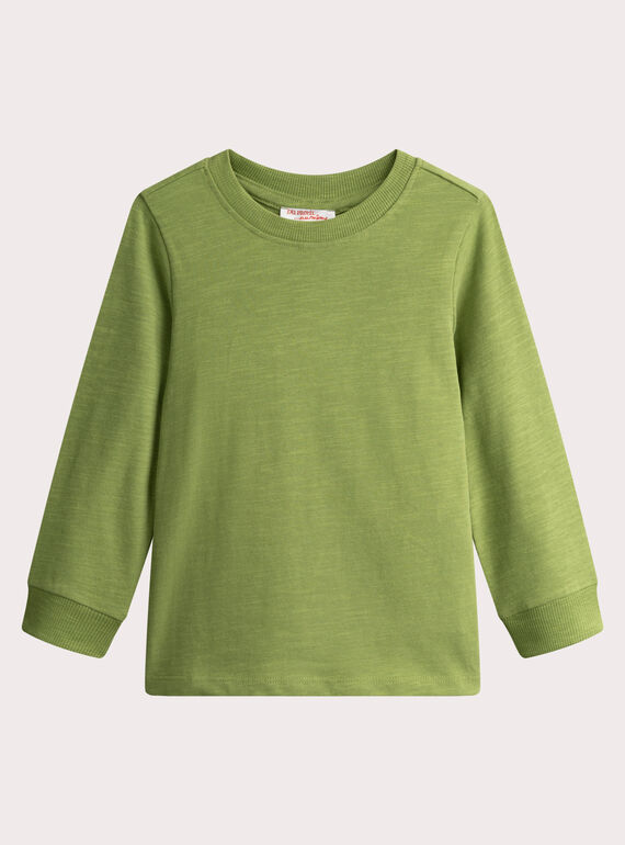 T-shirt verde per ragazzo  VOJOTIRIB1 / 24W902I7TML617