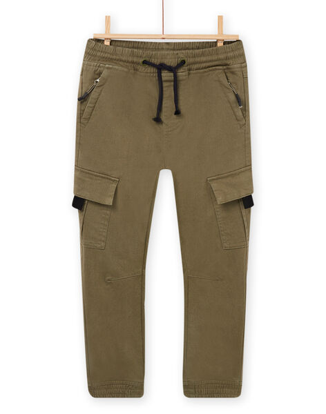 Pantaloni cargo kaki. POKAPAN / 22W902L1PAN628