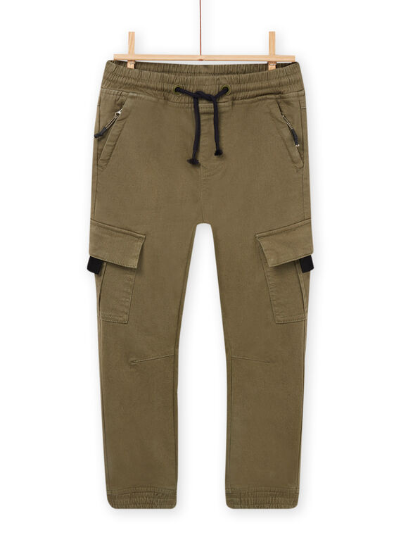 Pantaloni cargo kaki. POKAPAN / 22W902L1PAN628