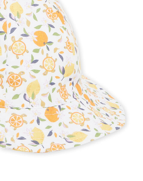 Cappello bianco e giallo neonata NYIHOCHA / 22SI09C3CHA000