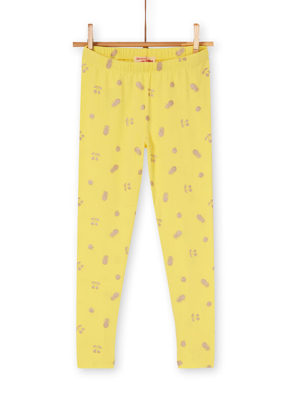 Leggings gialli bambina LYAJAULEG1 / 21SI01O1CAL116