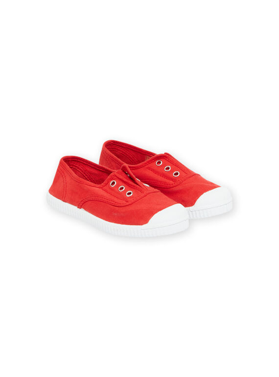 Sneakers in tela rossa bambino NOTOILCIERO / 22KK3693D16050