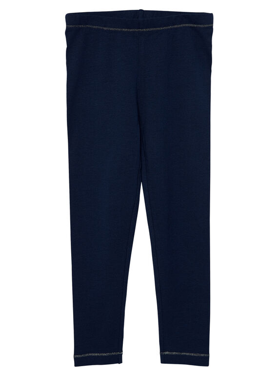 Leggings bambina navy JYAESLEG2 / 20SI0163D26070