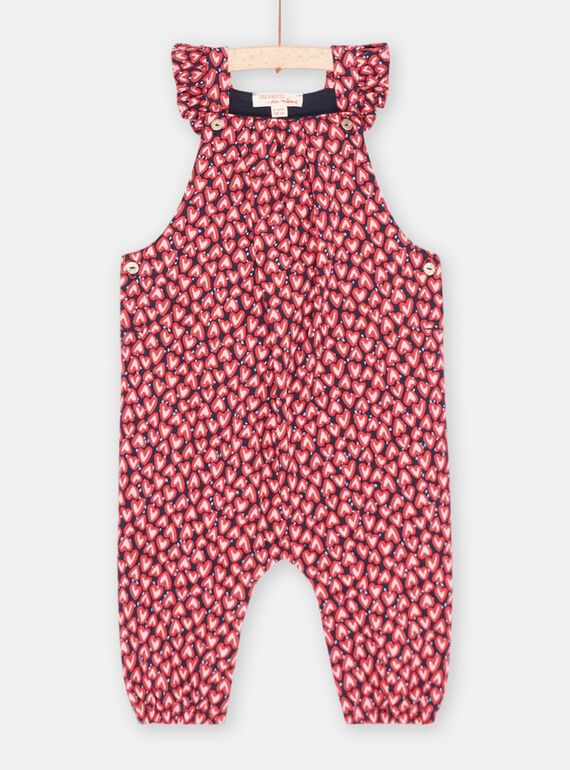 Tuta rossa con stampa cuori neonata SIFORCOMB / 23WG09K1CBLC205