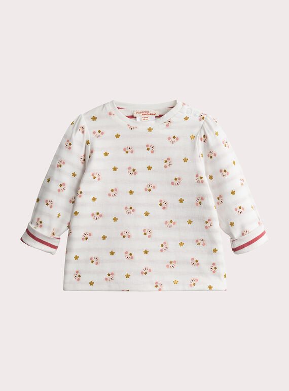 T-shirt reversibile a maniche lunghe per bambina  VIKLITEE / 24WG0941TML001