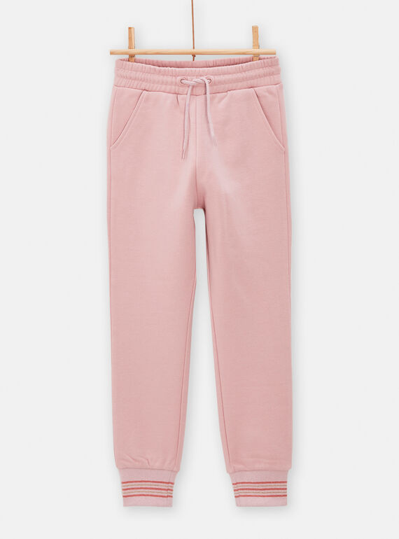 Pantaloni sportivi bambina rosa antico TAJOBAJOG2 / 24S90181JGB303