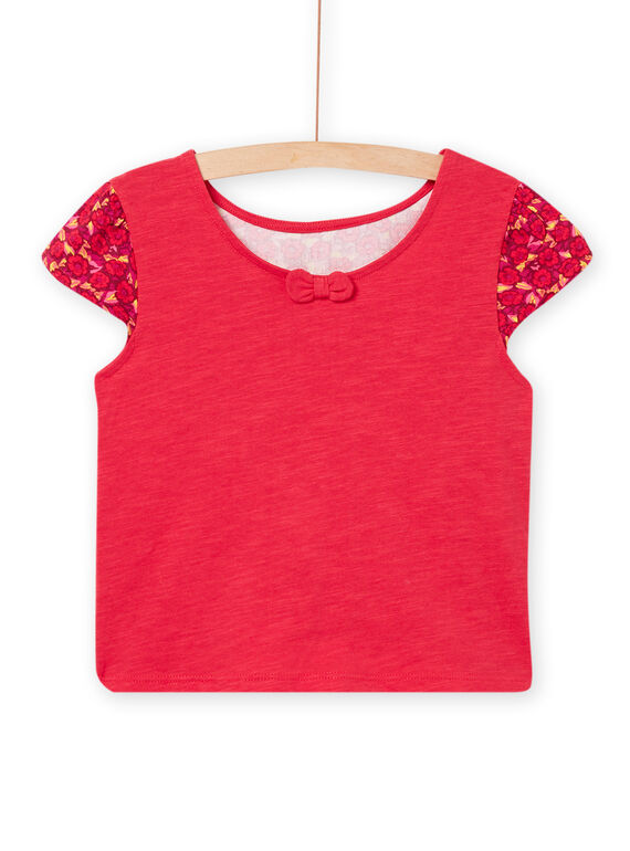 T-shirt maniche corte prugna bambina NAFLATI3 / 22S901R3TMC709