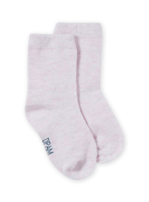 Calze rosa melange glitterate neonata MYIJOSOQLU1 / 21WI0914SOQ632