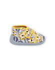 Babbucce a stivaletto con stampa leone e scritta PUPANTCHAT / 22XK3842D0A940