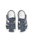 Sandali in pelle navy neonato NUSANDILAN / 22KK3845D0E070