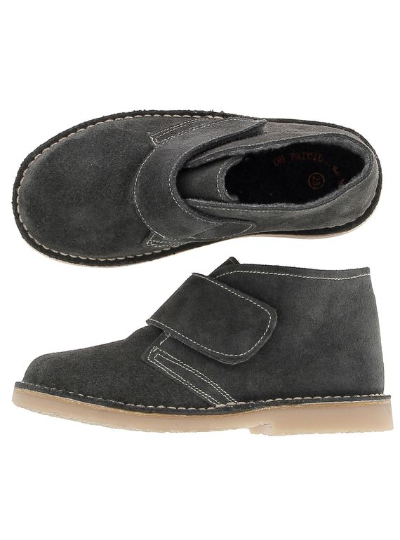 Boys' leather boots DGBOOTERS2 / 18WK36T6D0D940