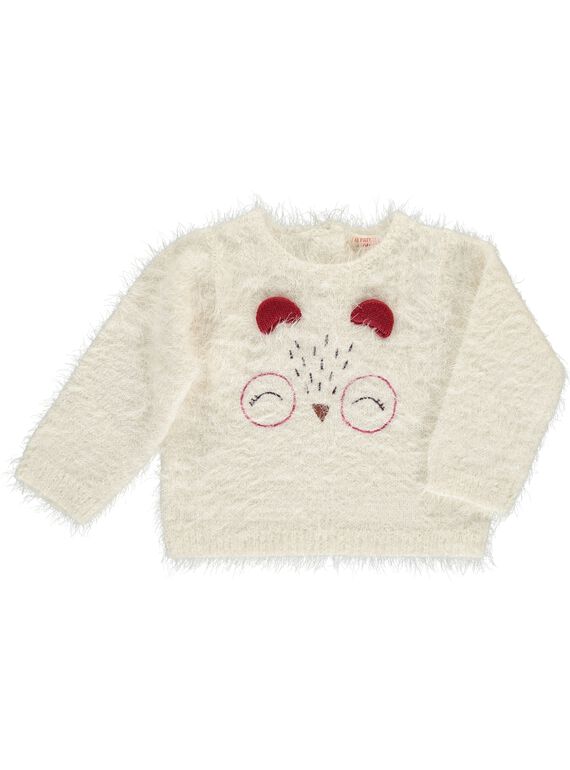 Baby girls' plush sweater DIPINPUL / 18WG09P1PUL001