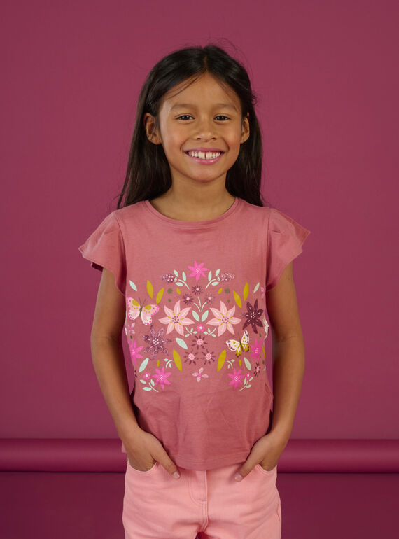 T-shirt con motivi a fiori RAMAGTI1 / 23S901T1TMCE415
