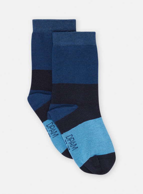 Calze blu con stampa a righe SYOJOCHOC1 / 23WI02M3SOQ622