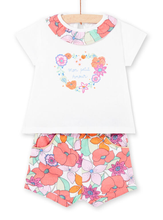 Completo shorts e T-shirt neonata LIVIENS / 21SG09U1ENS000