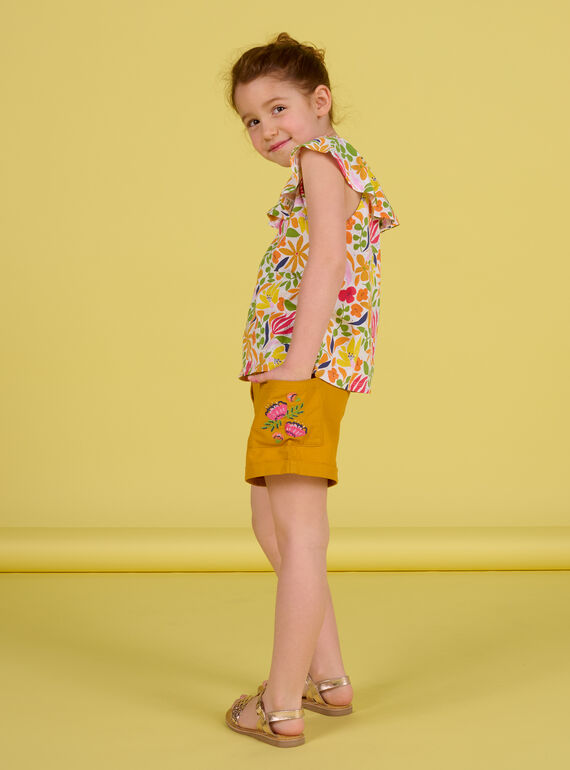 Shorts zafferano bambina NAHOSHORT1 / 22S901T2SHO109