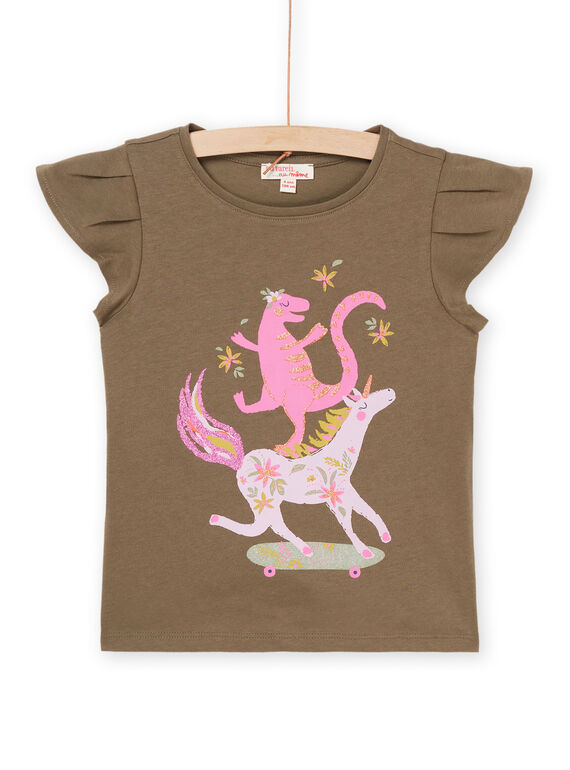 T-shirt a maniche corte con volant PAKATI1 / 22W901L1TMC604