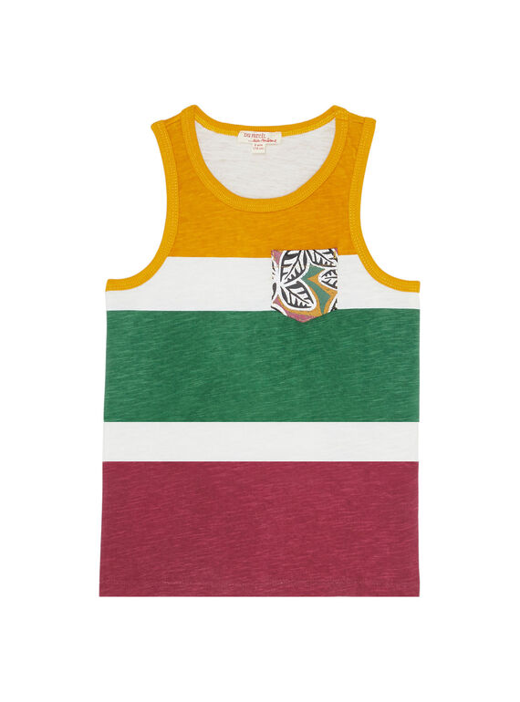 Canottiera bambino con stampa tricolore JODUDEB / 20S902O1DEB001