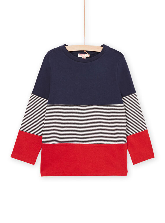T-shirt maniche lunghe color block POJOTIDEC1 / 22W902B3TML705