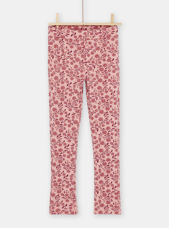 Pantaloni rosa con stampa a fiori SACOUPANT / 23W901L1PAND329