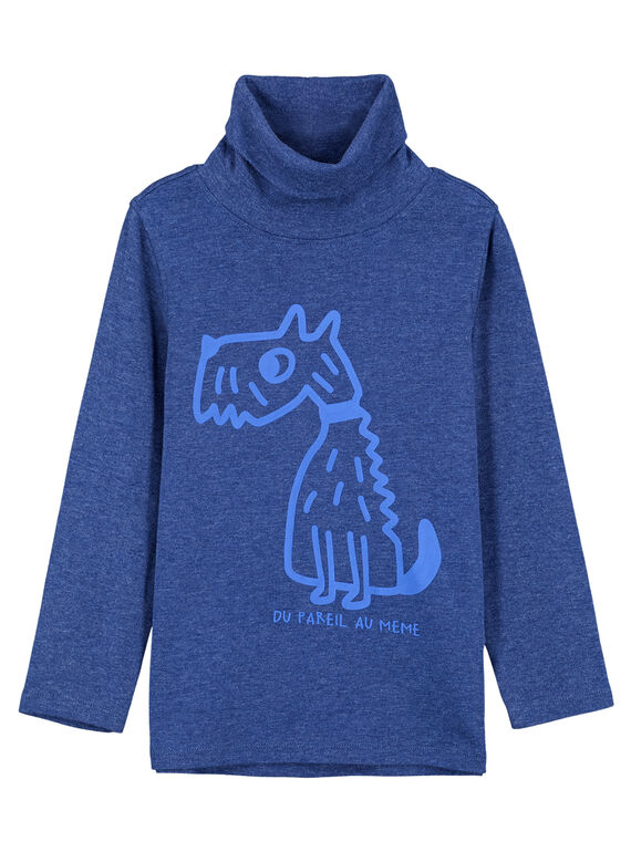 Dolcevita a Costine Blu Melange GOTRISOUP / 19W902J1SPLC224