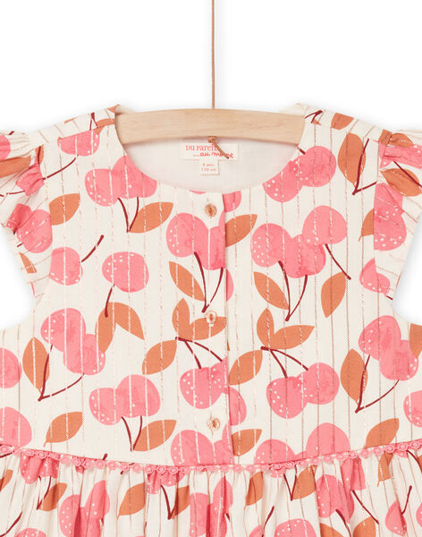 Abito in twill con stampa ciliegie RADAYROB1 / 23S901M2ROB003