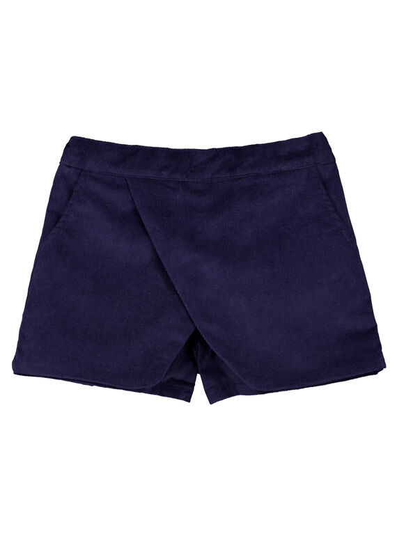 Shorts effetto gonna in velluto GAMUSHORT / 19W901F1SHO070