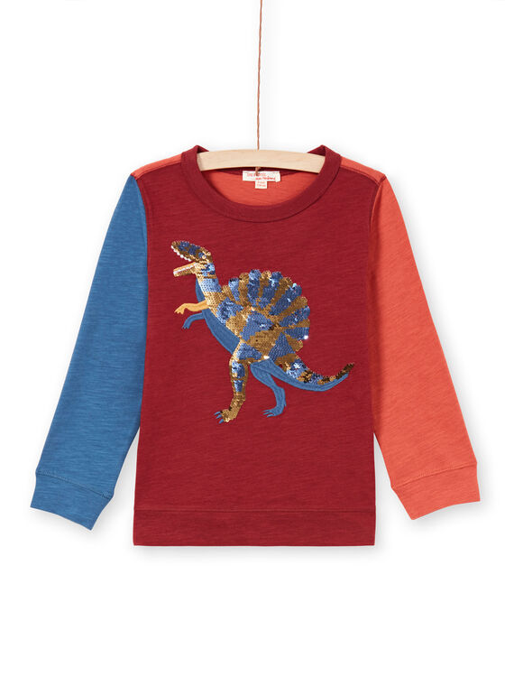 T-shirt rossa e navy bambino MOPATEE3 / 21W902H1TML719