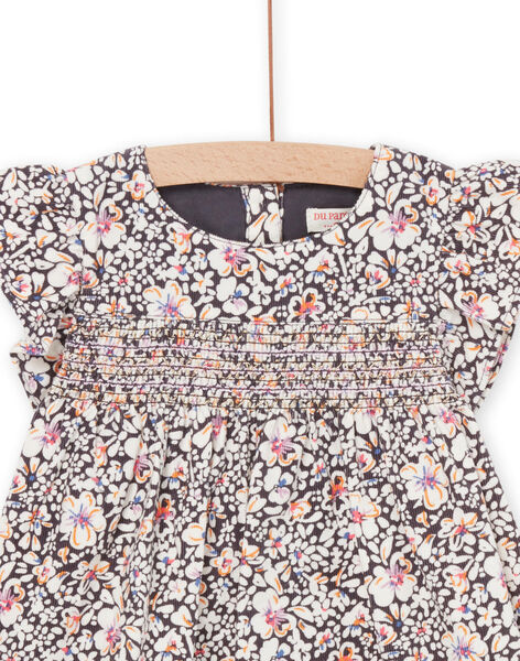 Abito con smock con stampa a fiori PIREROB2 / 22WG09T2ROBJ901