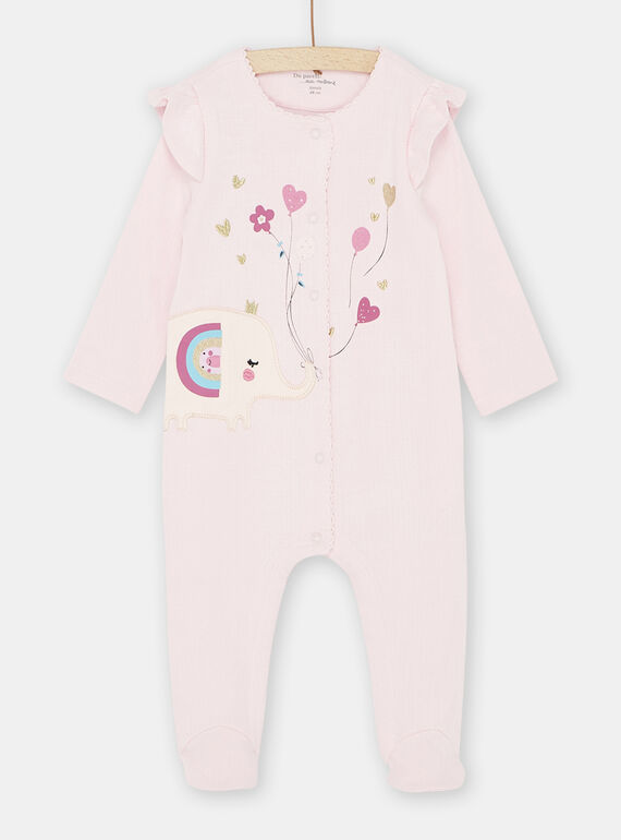 Tutina rosa con volant neonata SEFIGREBAL / 23WH1332GRED327