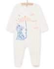 Tutina maniche lunghe con piedi con stampa a pois PEFIGREPAN / 22WH1313GRE001