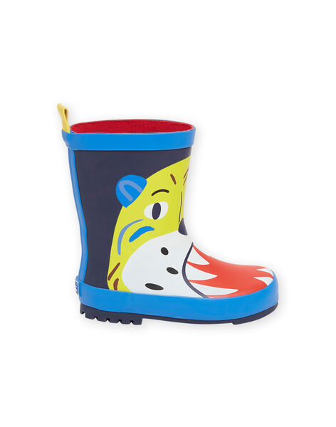 Stivali da pioggia navy con motivo tigre bambino NOPLUITIGER / 22KK3662D0C070