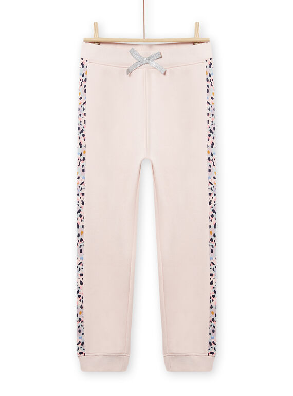 Pantaloni sportivi rosa cipria con motivi a macchie bambina NAJOBAJOG3 / 22S90162JGBD327