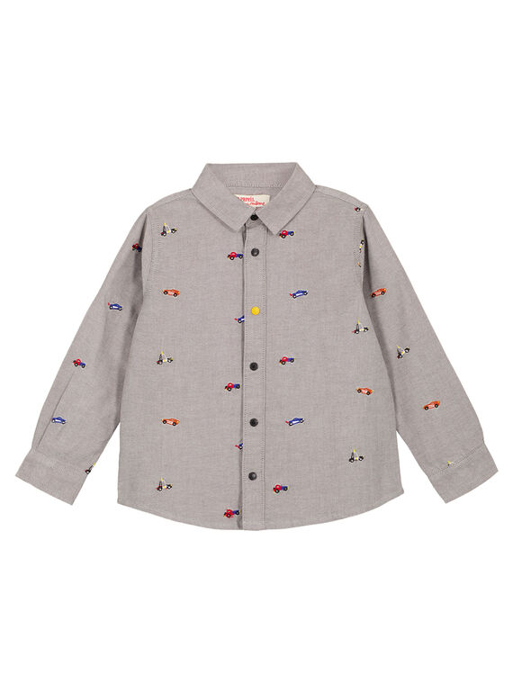 Camicia ricamata Grigia GOSANCHEM / 19W902C1CHM940