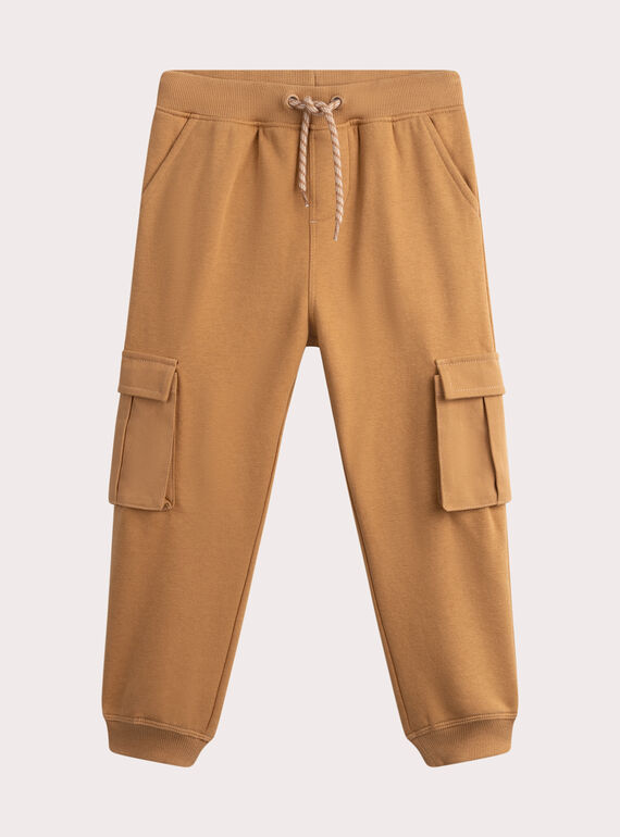 Joggers multitasche marrone  WOLANJOG / 25S90241JGBI804
