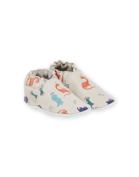 Babbucce in pelle morbida con stampa dinosauri PUCHOSDINO / 22XK3842D3SJ906